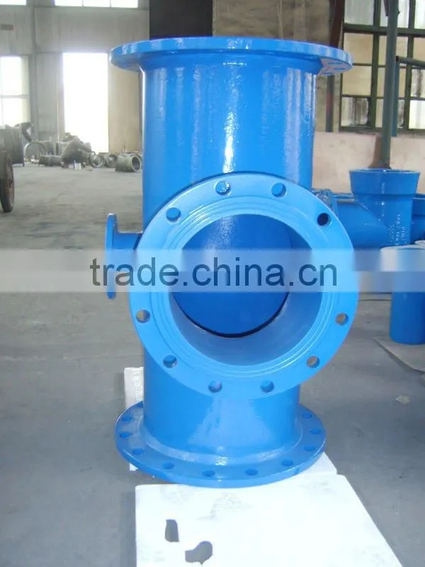 All flanged tee pipe fitting