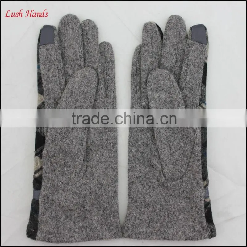 ladies wholesale woolen top hand gloves women with belt