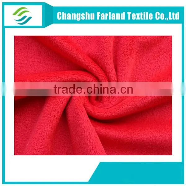 2015 new productds red polyester velvet fabric
