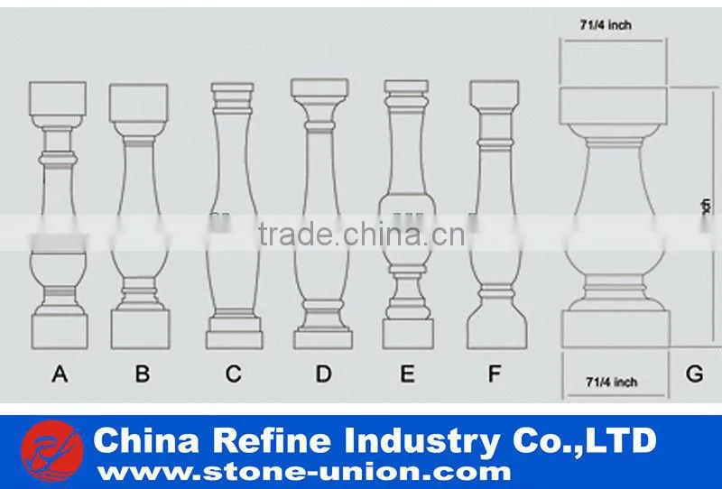 Popular marble baluster