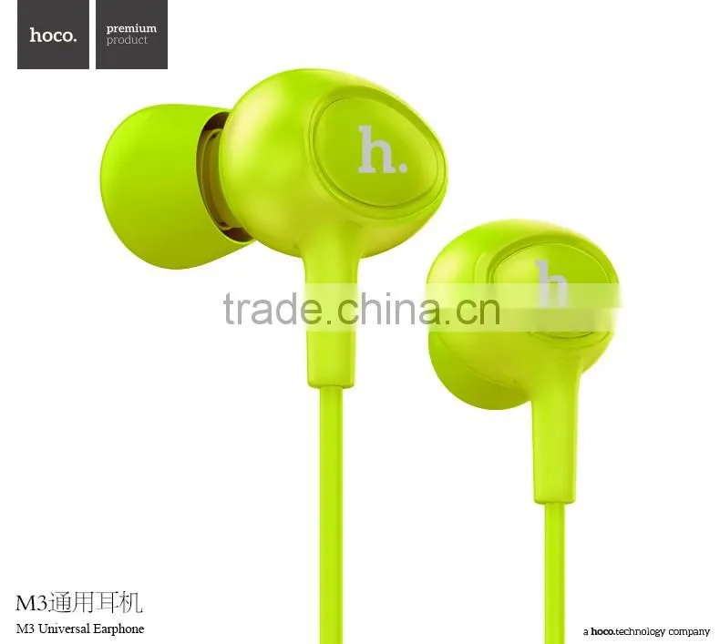 HOCO Fashion M3 Universal Earphone 120cm TPE High Quality Earphone For Apple/Android Mobile Phone