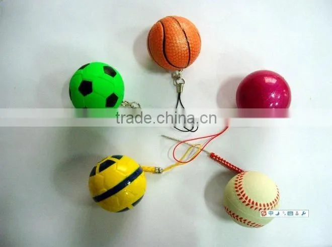 sales promotion rubber sport ball keychain