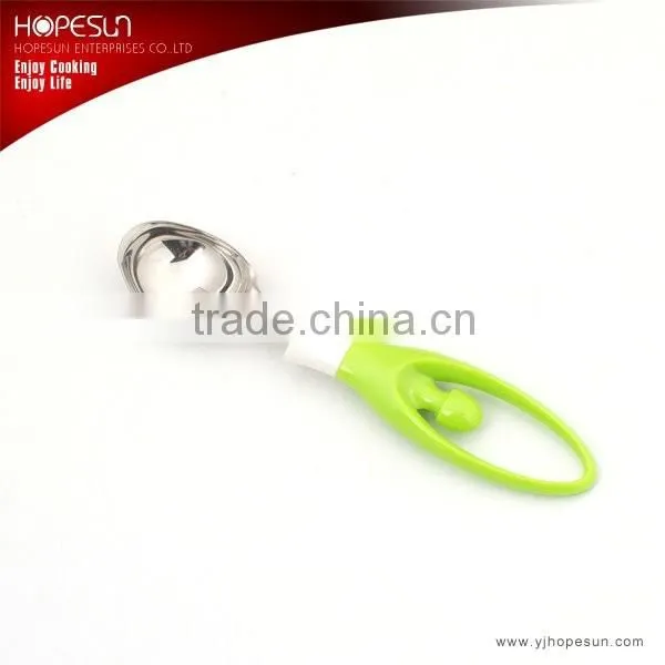 Newfangled perfect stainless steel ice cream scooper with colorful handle
