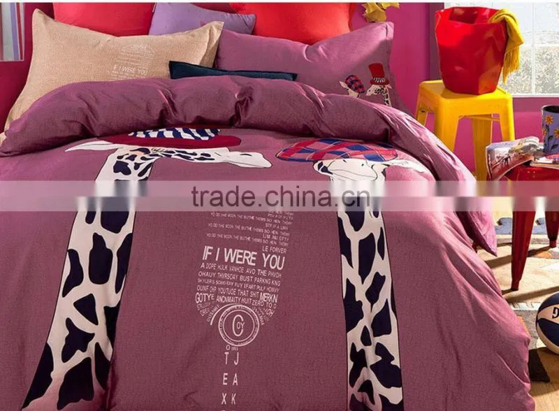 China best selling products home textile 3d bed cover set