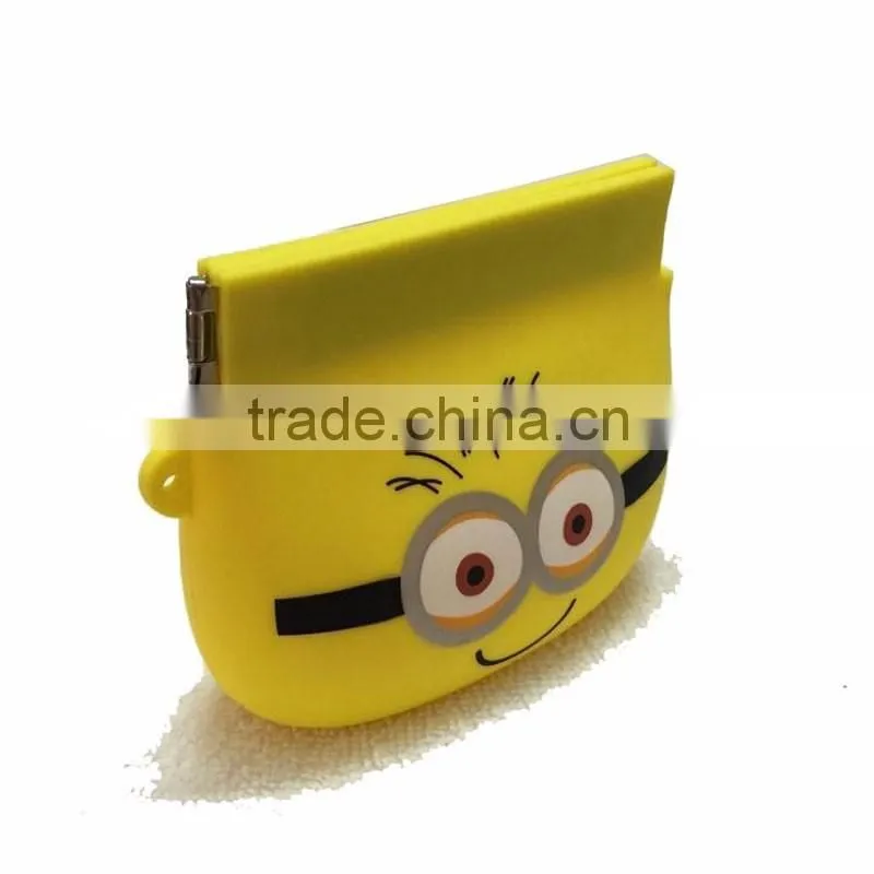Popular High Quality Ladies Retro Classic silicone Coin Case Purses