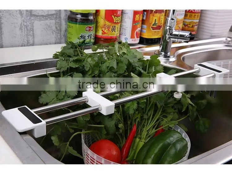 S/S+ABS 33.8*6*2.8 Hot stainless steel kitchen drying rack