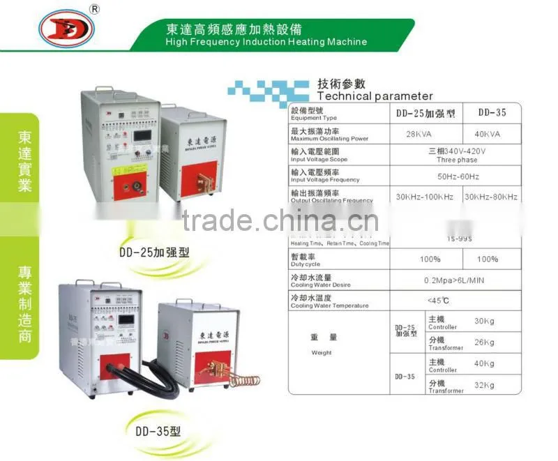 30KW portable high frequency induction heating for bolts/nuts