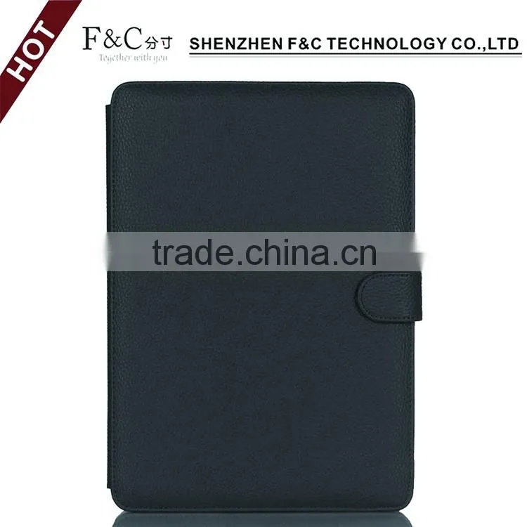 Shenzhen F&C hand-crafted premium PU leather Material folio cover for macbook case 11" 12" 13" 15" Compatible