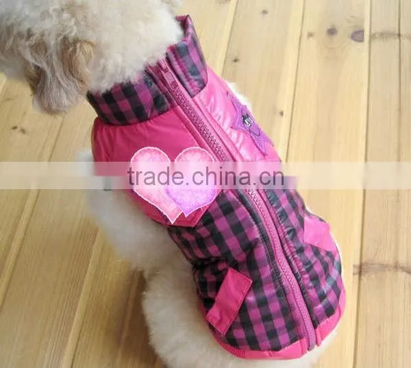 winter padded pet clothes