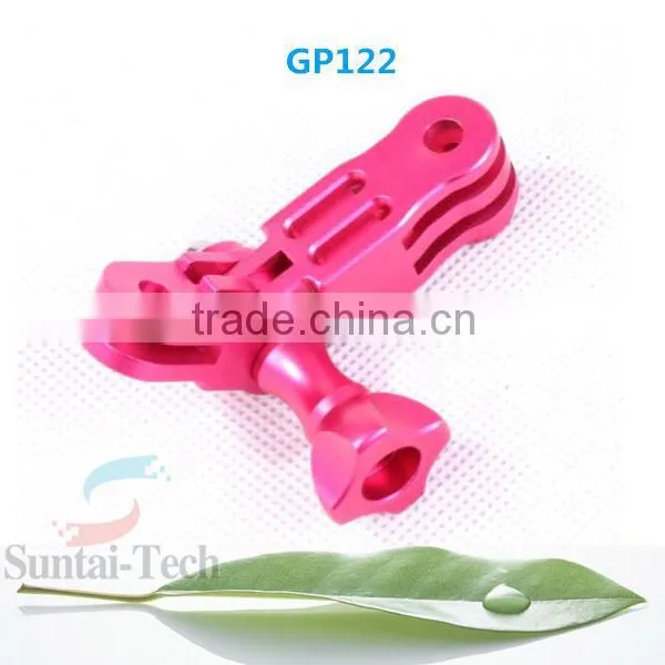 High Quality Go pro CNC Straight joint with screw for GoPros accessories 4 3+/3/2/1, SJ4000, SJCAM, SJ5000 accessories GP122