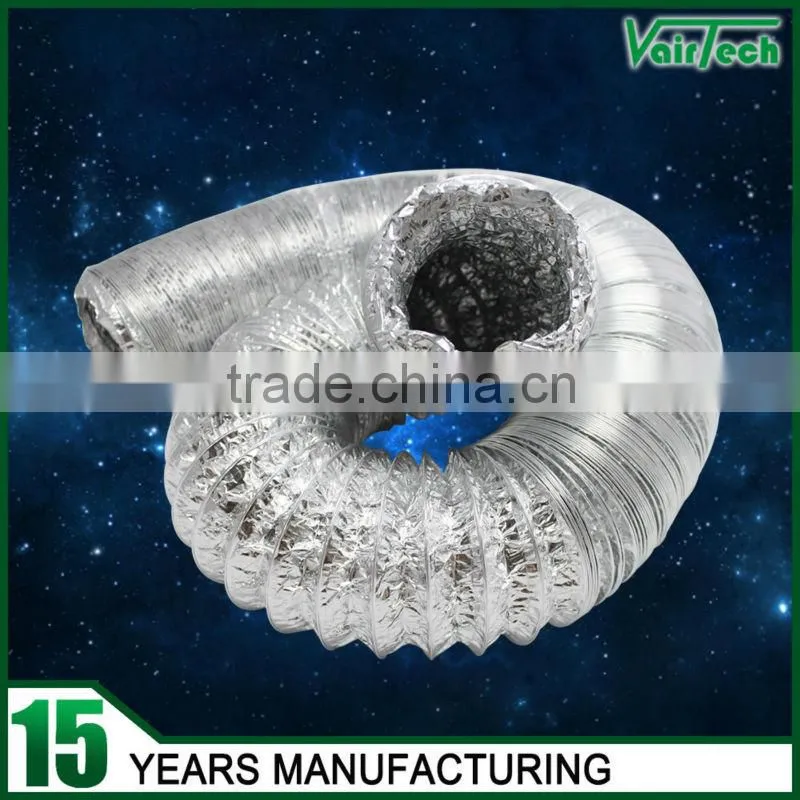 60~500mm hvac ducting fire resistant aluminum foil flexible duct machine