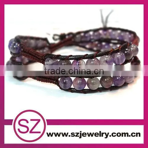 2 rolls beautiful fashion gemstone colored stone bracelet