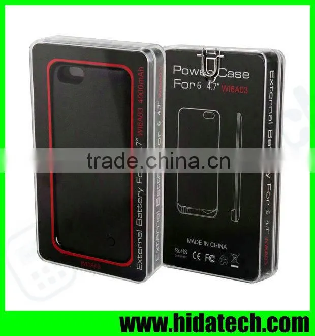 4000mah Mobile Phone Power Bank Case for iPhone 6 Exteranl Battery Cover Wholesaler