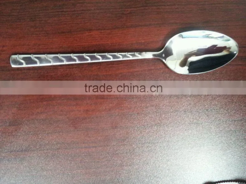 JZ051 bench mirror polish stainless steel dinner spoon
