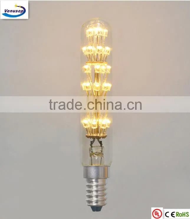 VENUS retro T20 tubular led start Edison lamp e26 120v with dimmable decorative lighting US