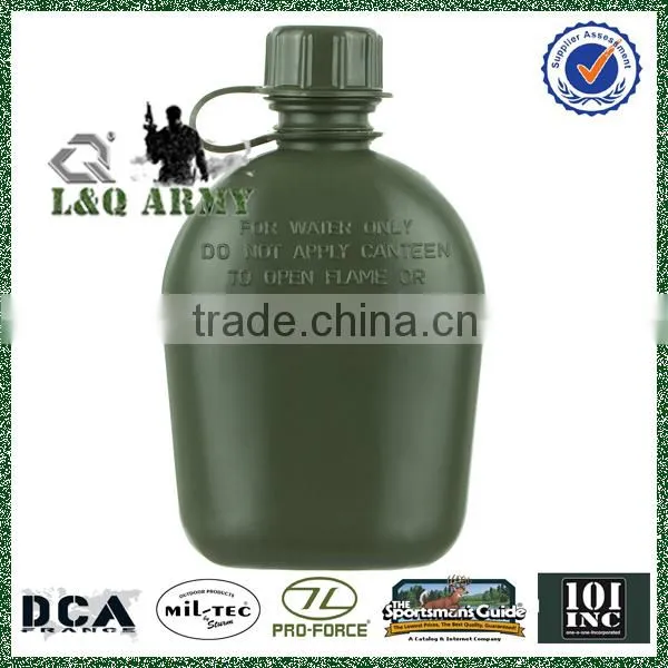 Military US Style Plastic Water Bottle with Cover