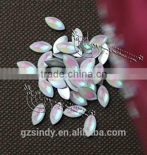 3d nail art decoration flat back square resin opal stone ZX:SZ572