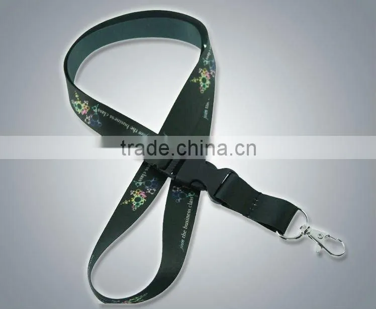 Promotional polyester lanyard with swivel hook