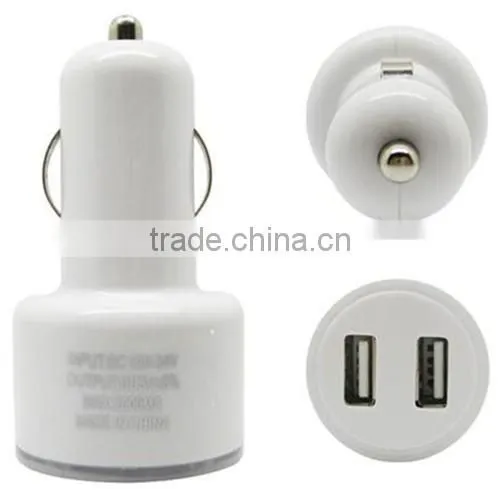 Hot Sales ! Metal Bullet Electric Dual Car Charger