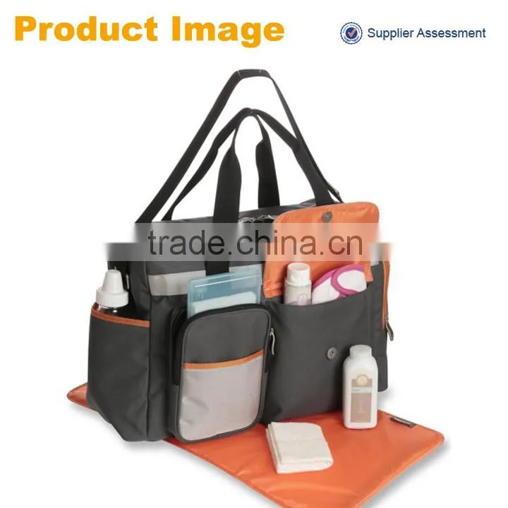 2016 newest high quality polyester cheap nappy bag baby