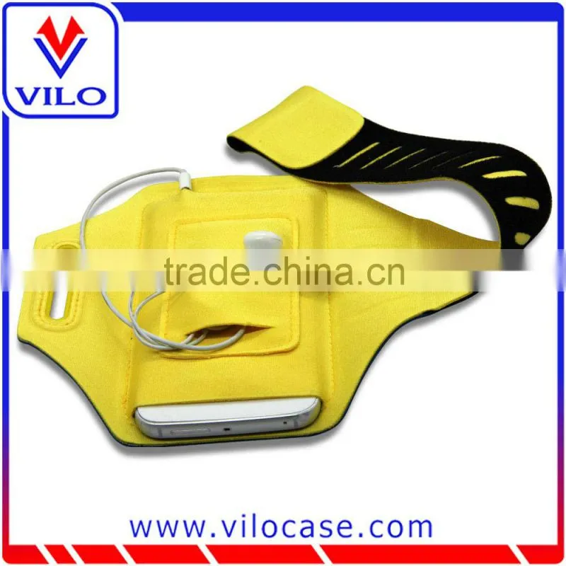 2015 soft lycra sports running armband with PVC window