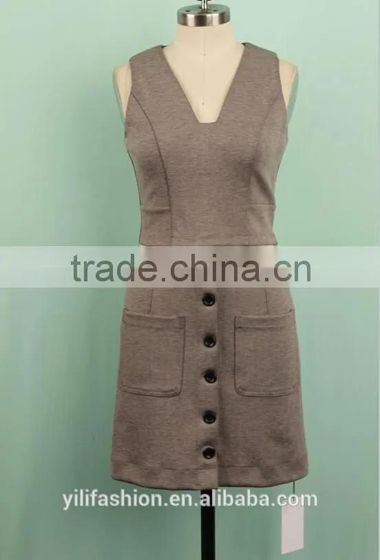 Good stitching sleeveless office suit styles formal dress suit woman suit design