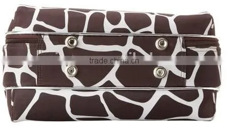 custom black womens toiletry bag