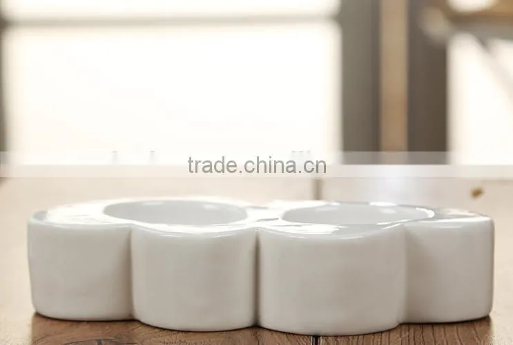 Heart shape ceramic candlestick, candle holder, candle stand