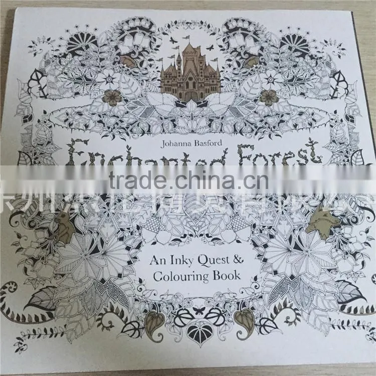 Hot Sale Fashion Hand-painted Decompression Enchanted Forest Secret Garden Children Adults Cheap Coloring Books