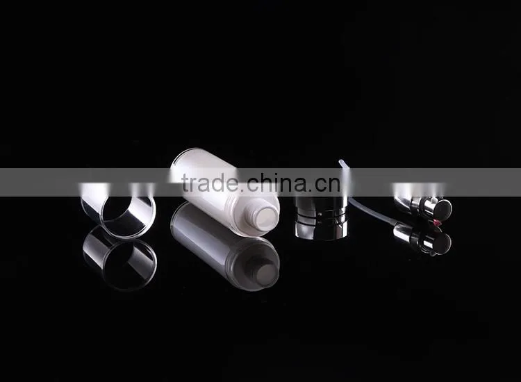 oval acrylic airless bottle sprayer for cosmetic china factory