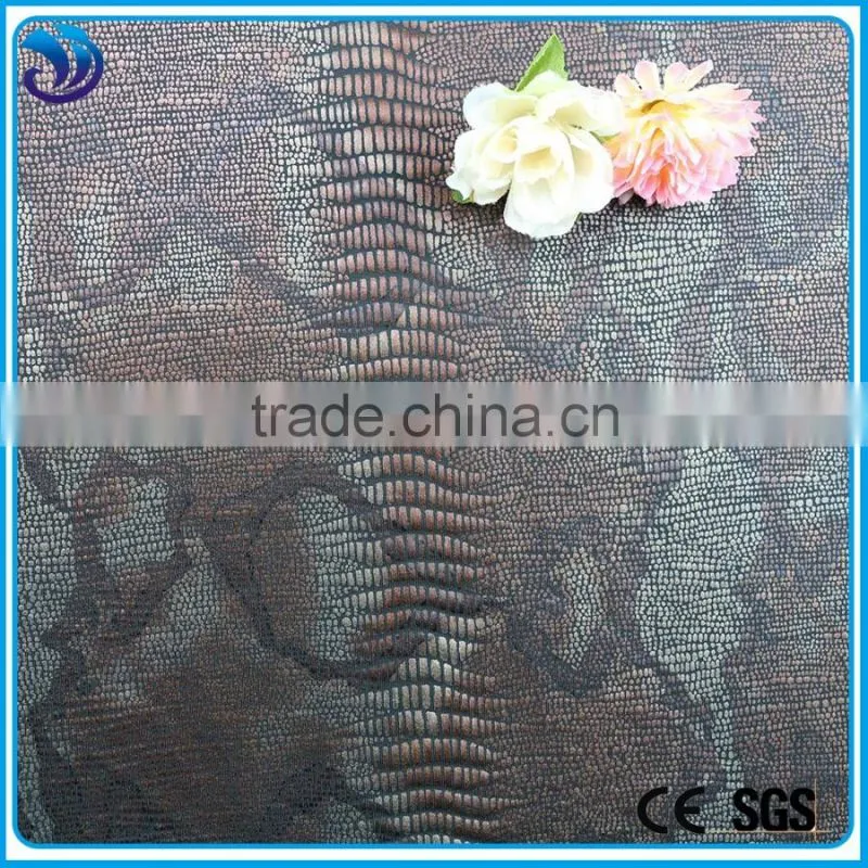 polyester spandex good stretch hot stamping fabric