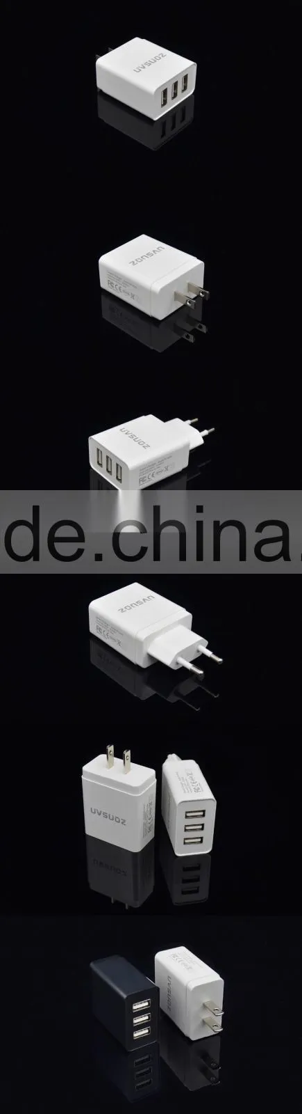 5V 3.1A 3 port USB charger