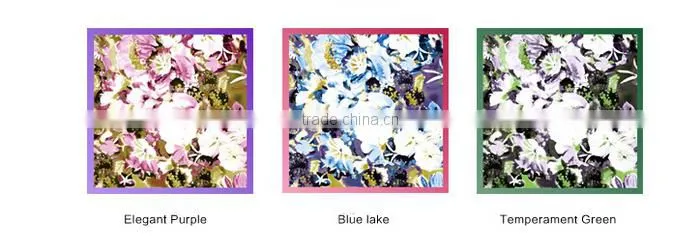 No Moq 100% silk 12mm twill 88*88cm screen printing scarf