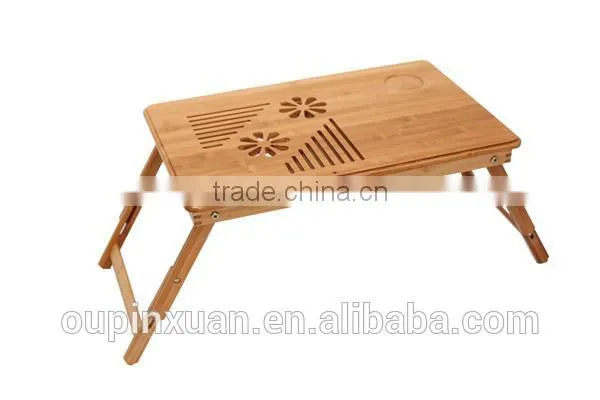 2014 newest product portable bamboo laptop desk ,Stretchable study table