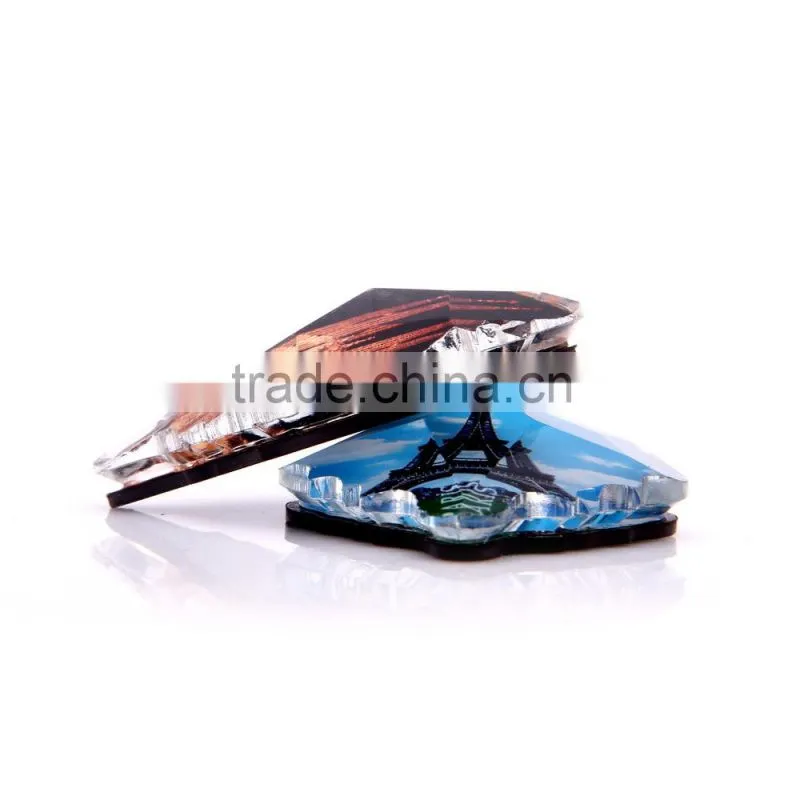 Custom good quality crystal animal fridge magnet