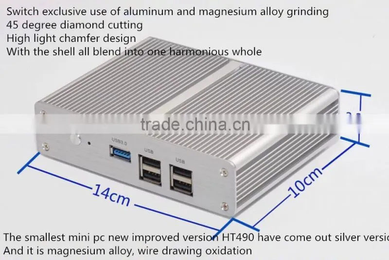 mini pc/mini chassis dual N2810/fanless HTPC/tv box/industrial personal computer with 8GB DDR3 1600MHz