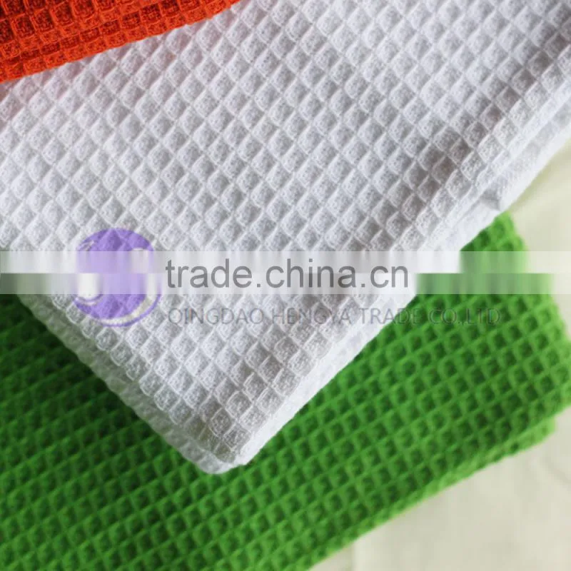 china wholesale factory direct cotton fabric waffle weave dish towel
