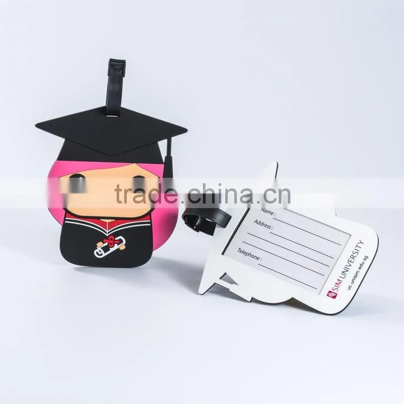 Unique Christmas gift rubber material promotional keychain