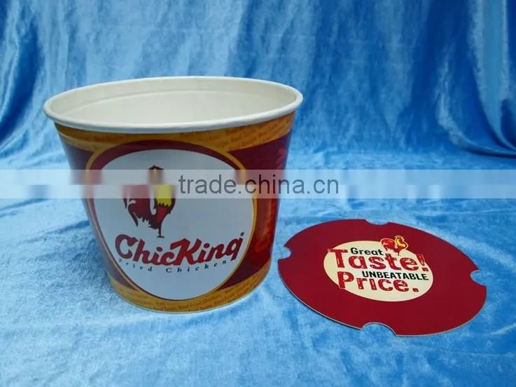 32oz disposable paper popcorn cup container