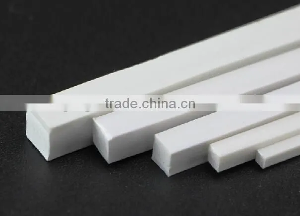 model square tube in plastic profile, plastic scale tube, DIY model material, materials for architecture models