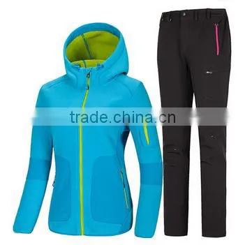 Custom cheap thick polar fleece track suits for girl