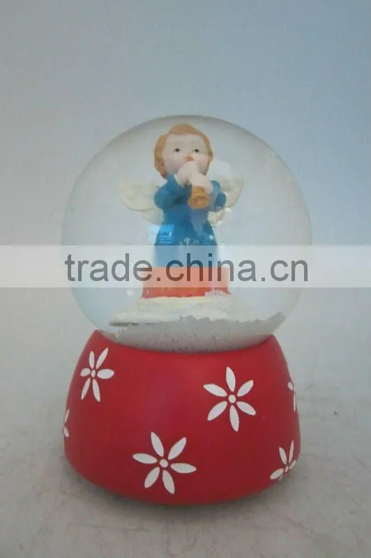 Play snowflake rotation music kids water snow globe