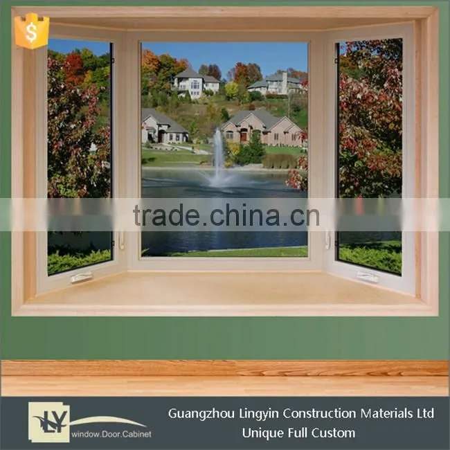 2015 Newest Style aluminum double glass tilt and turn two way open window in Guangzhou