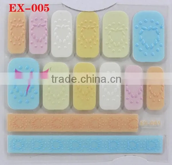 New nail knit foil sticker,2015 nail art sticker product