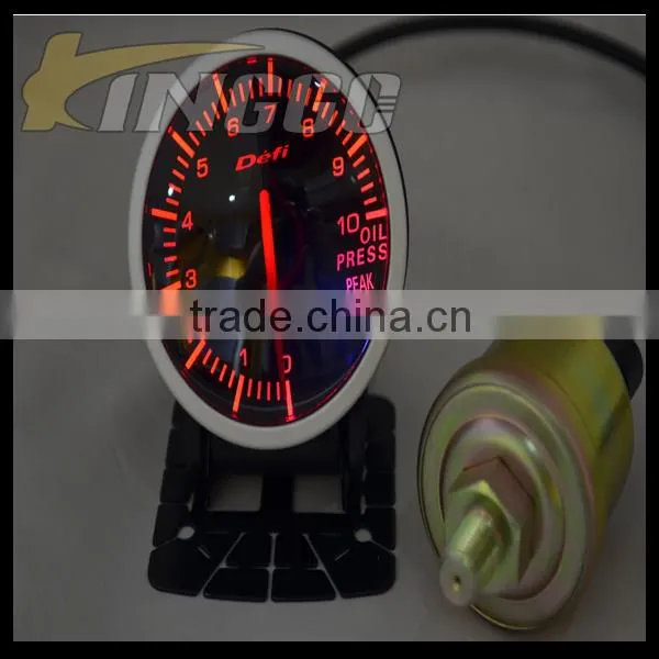 BF Series 60MM Auto Racing Gauge With White and Red Light