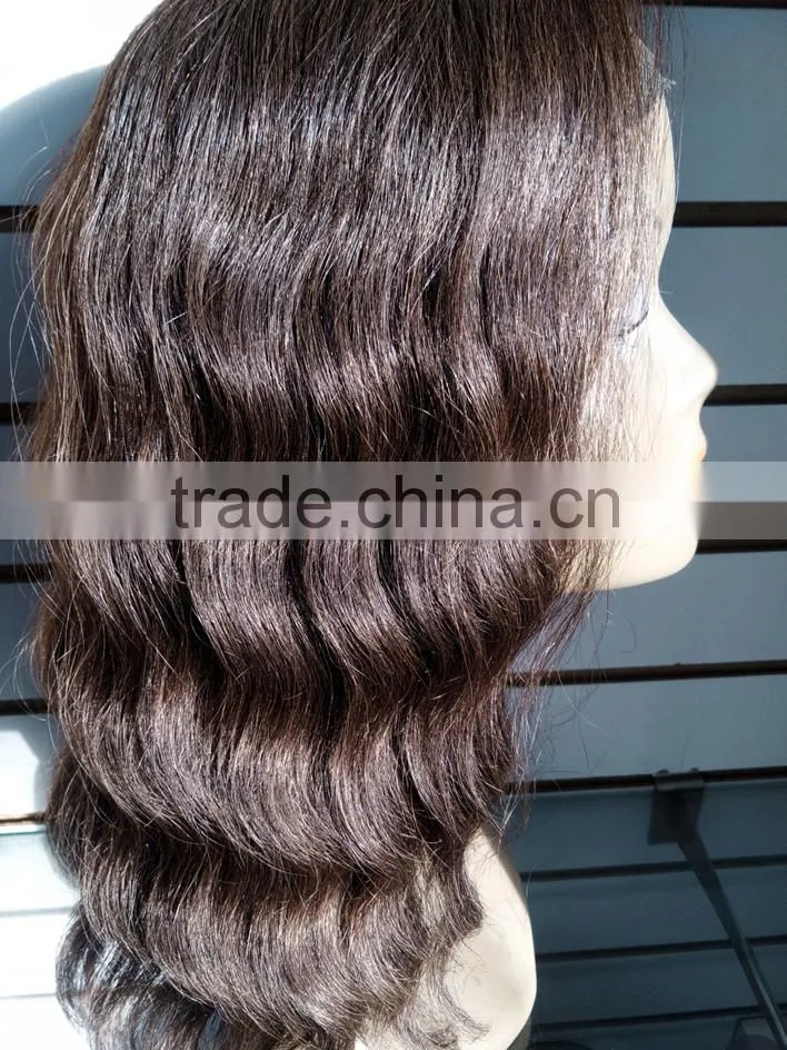 customize acceptable brown hair wig lace front deep wave brazilian human hair wig