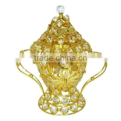 2015 iron burner with crystal decoration X213