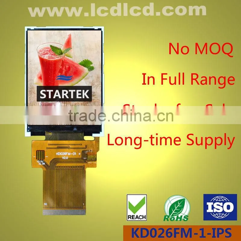 Panel display 2.6 inch IPS graphic panel and sunlight readable IPS screen panel with high contrast