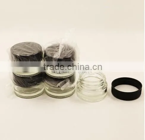 5g/ 10g cheapest food-grade clear glass Container glass jar for sale