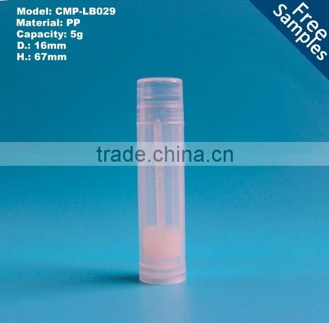 5g Clear LIP BALM ,Transparent lip balm bottle